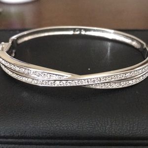 Swarovski crystal and silver bracelet